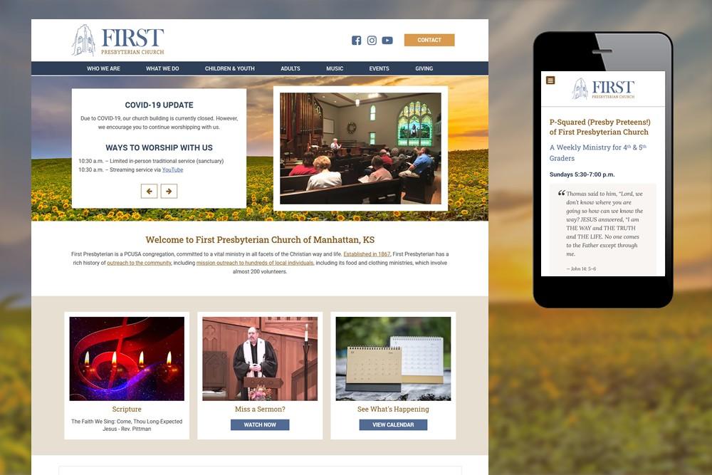 First Presbyterian Church website screenshot