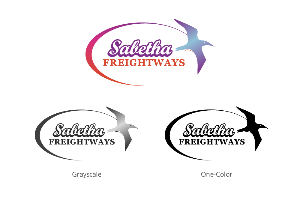 Sabetha Freightways logo design by InterKan.Net