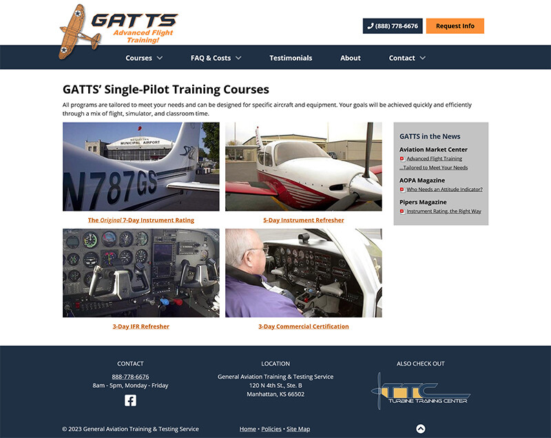 Course Page for GATTS