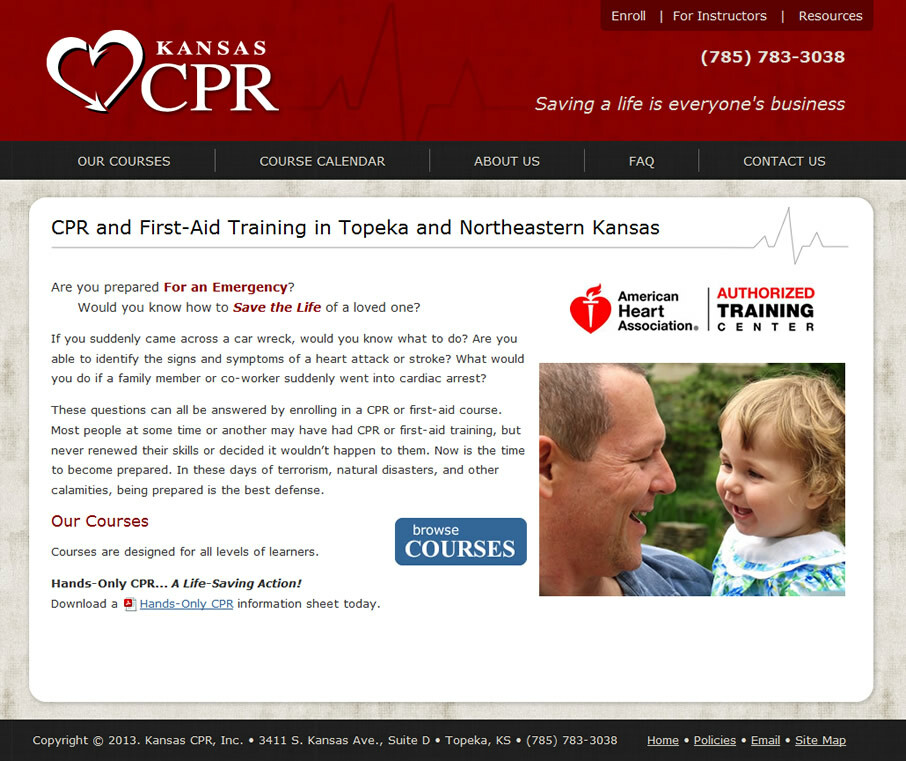 Kansas CPR website screenshot
