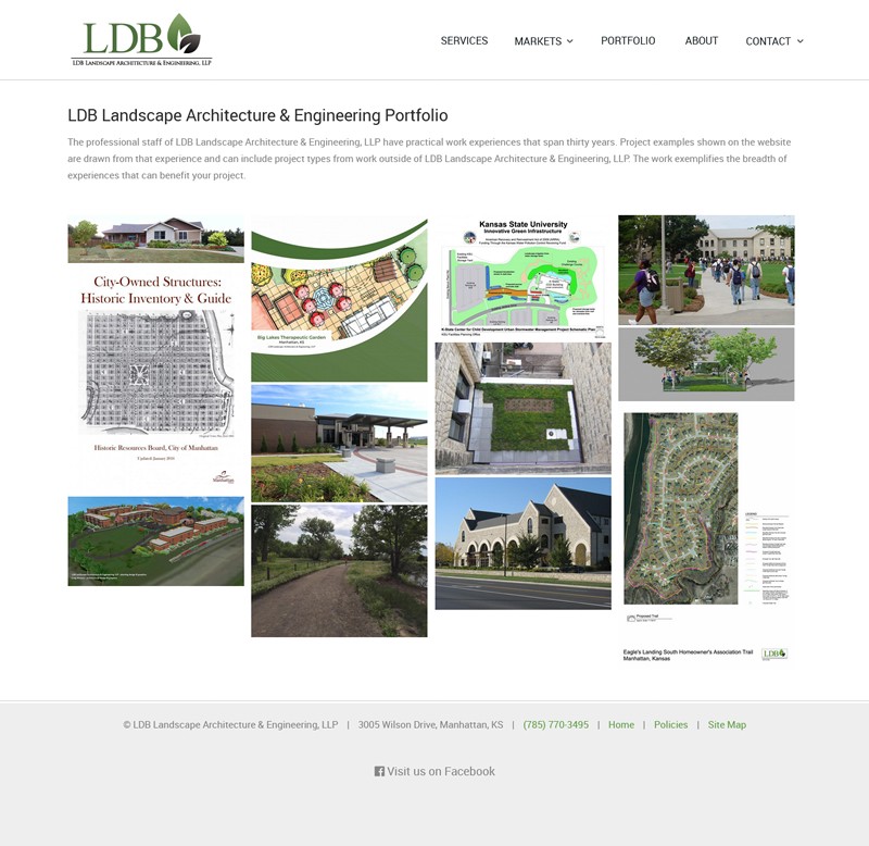 LDB Consultants website screenshot portfolio projects